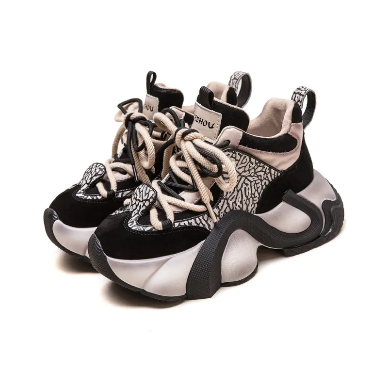 MATA Height Increasing Low Top Chunky Sneakers Women's-10