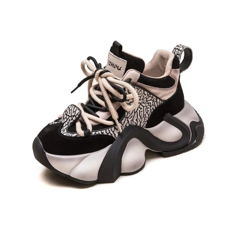 MATA Height Increasing Low Top Chunky Sneakers Women's-9