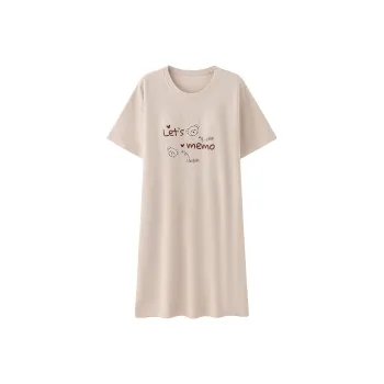 FENTENGCARE Nightgown Women's Khaki