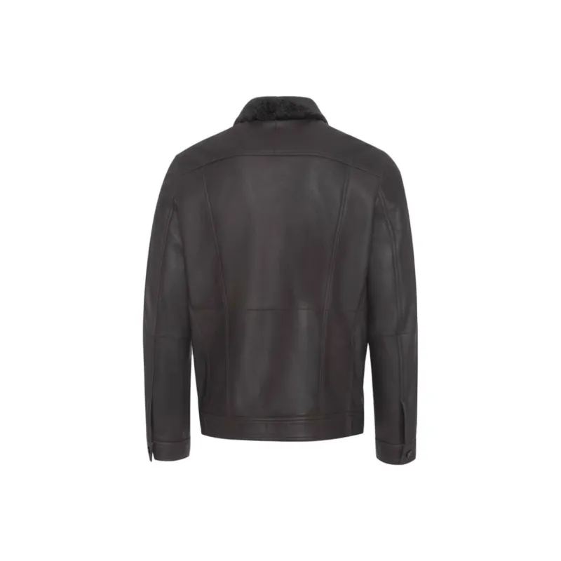 RARE Leather Jacket Men's Dark Gray-2