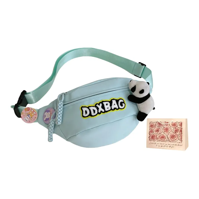 Rainbow Girl Nylon One Shoulder Crossbody Fanny Pack Regular Women's Multicolor-16