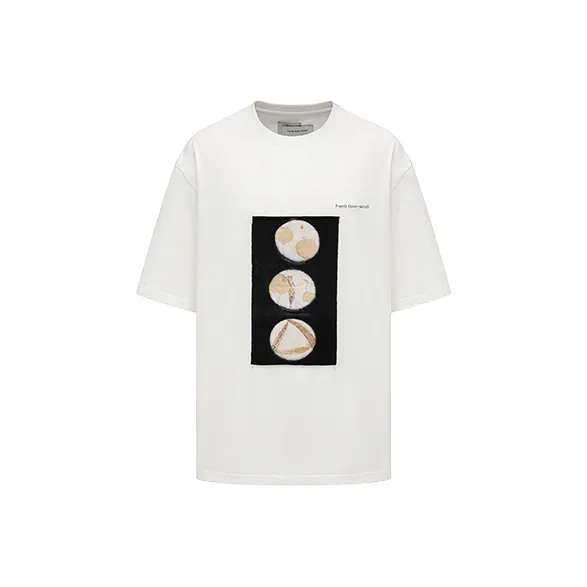 Feng Chen Wang Plant Dyeing Series SS24 T Shirt Unisex White-0
