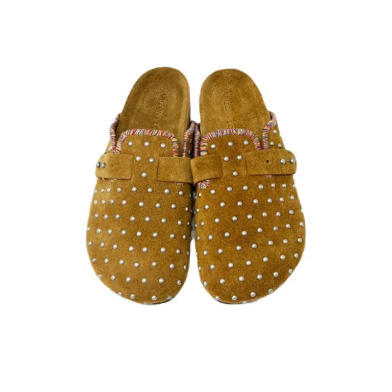 Arizona Love Abrasion Resistant Wrap toe Slippers Women's Brown-2
