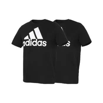 Adidas M Bl Sj T Shirt Men's 2 Pack Black