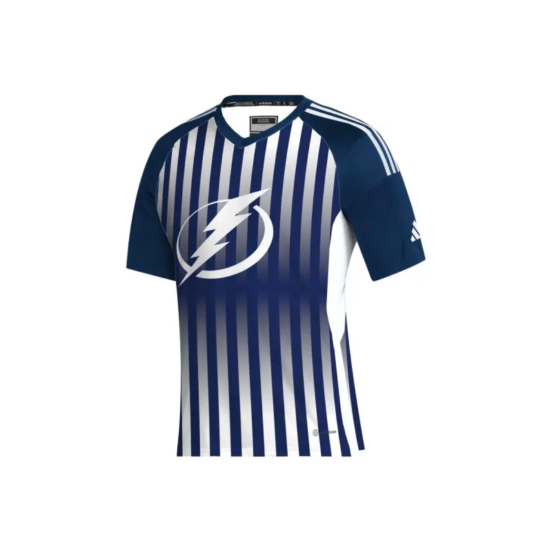 Adidas Lightning Soccer Tee T-Shirt Men's Blue-0