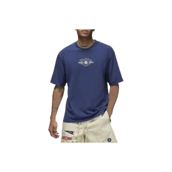 Jordan X SoleFly Apparel Collection Men's Embroidered Short Sleeve T Shirt Blue