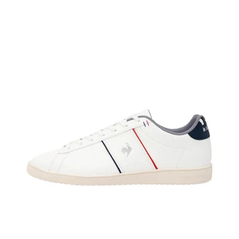 Le Coq Sportif LCS CHATEAU 3 Abrasion Resistant Breathable Low Top Casual Shoes Unisex White-0