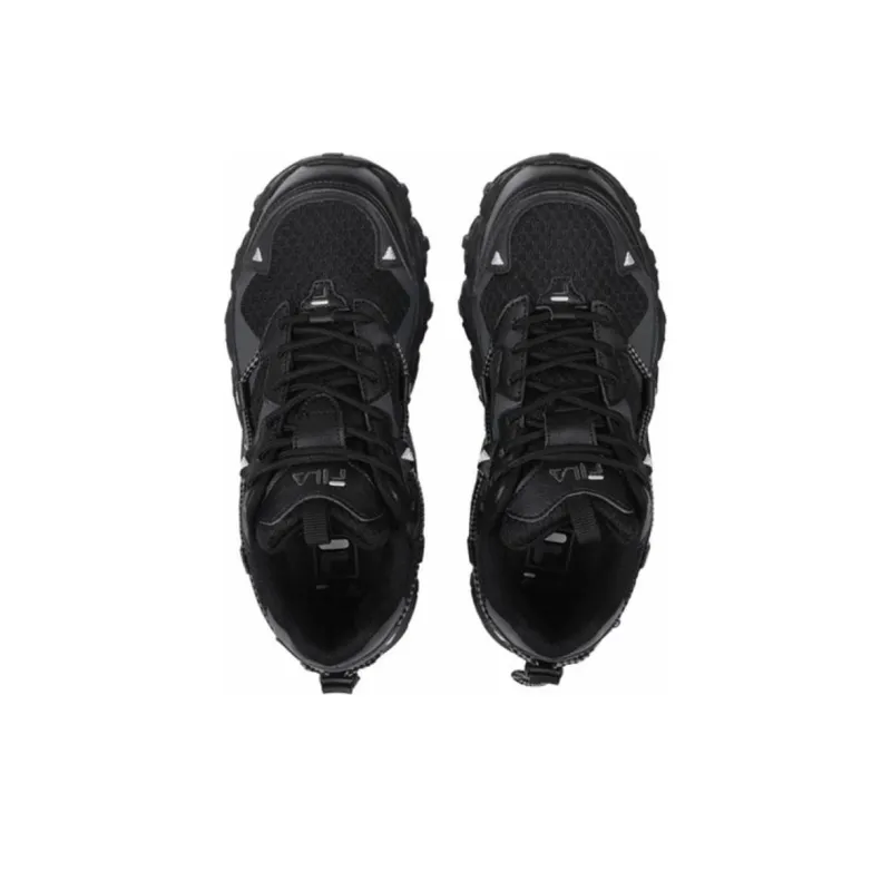 FILA Fluid Anti Slip Wear Resistant Low Top Casual Shoes Unisex Black 25th Edition-2
