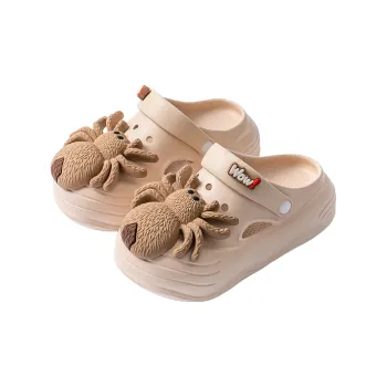 Ailise Sandal Slippers Khaki/White/Black