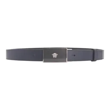 FANSIZHE Cow Leather Belts Men's Blue 1CM