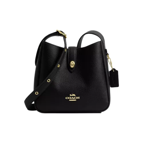 COACH Maggie Refined Pebbled Leather Tote Bag, Shopping Bag, Shoulder Bag, Handbag taffy Size Women's Black