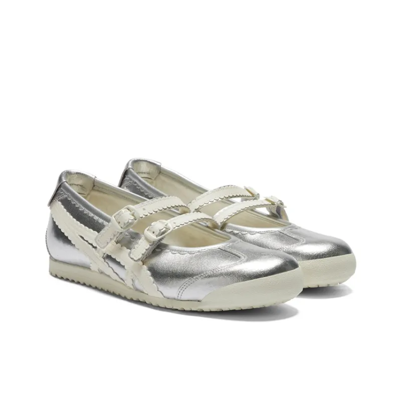 Asics Onitsuka Tiger Mexico 66 Tgrs Silver Cream Women's-3