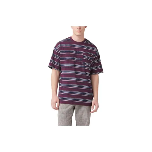 Dickies Relaxed Fit Striped Pocket T-Shirt T-Shirt Men's Dark Purple