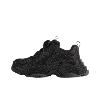 Balenciaga Triple S Low Top Casual Shoes Men's Black