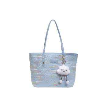 Yalu Nylon Tote Bag Shoulder Bag Women's Blue/Pink/Black/White
