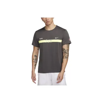 Nike Dri Fit Miler T Shirt Men's Medium Gray