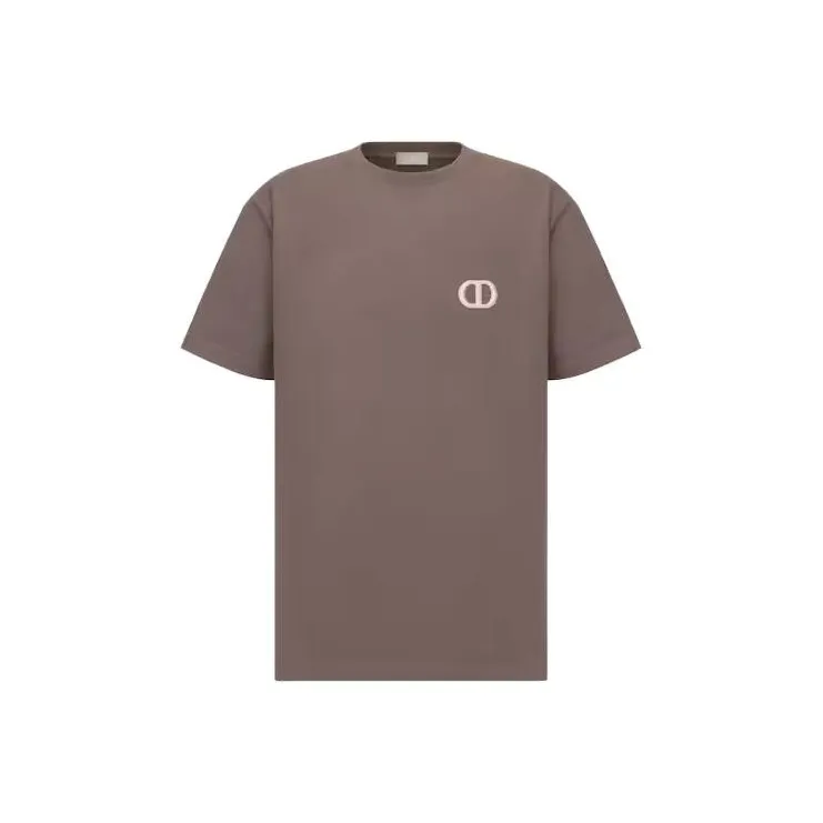 DIOR T Shirts Men Brown-0