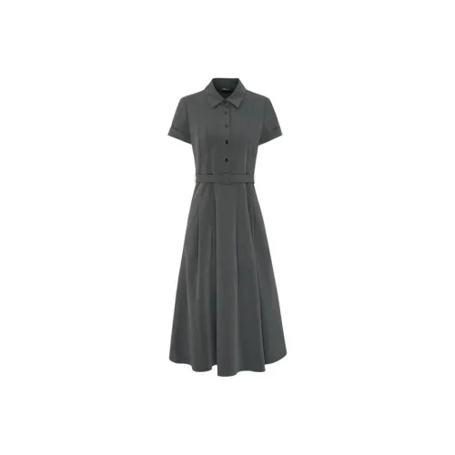 IDPAN Short Sleeved Dresses Women's Gray