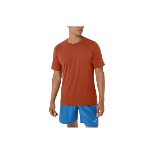 Asics HTHR TECH T-Shirts Men Spiced Latte Heather
