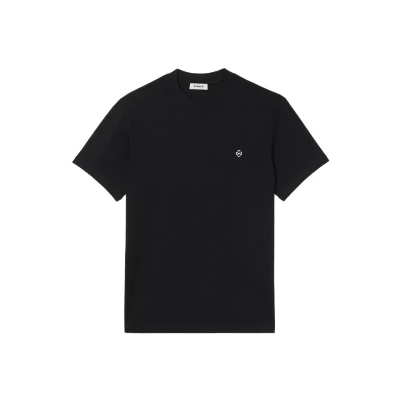Sandro Square Cross patch T shirt-2