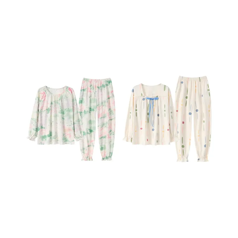 Herbal Primer Pajama Set Women's Combo Set-38