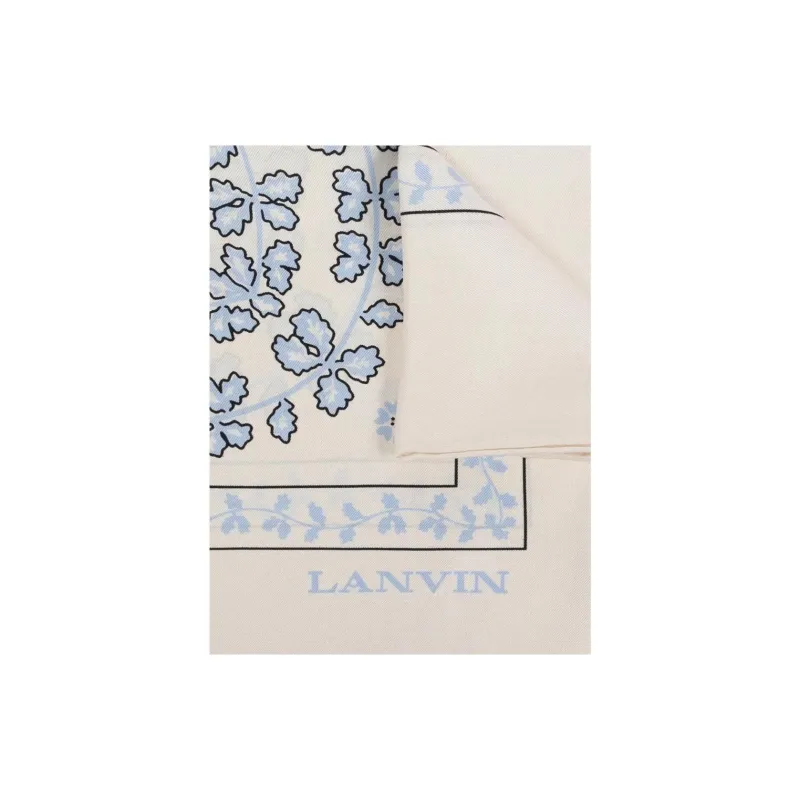 Lanvin Silk Scarves Women's Ivory-1