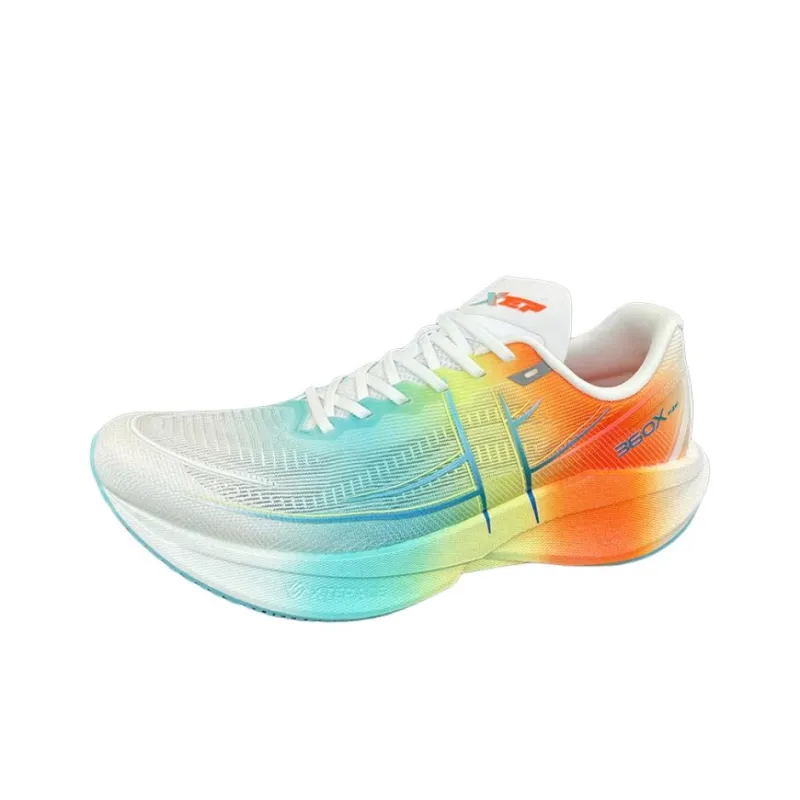 XTEP 360X 2.0 Running Shoes Men Low Top White Cyan Orange-1