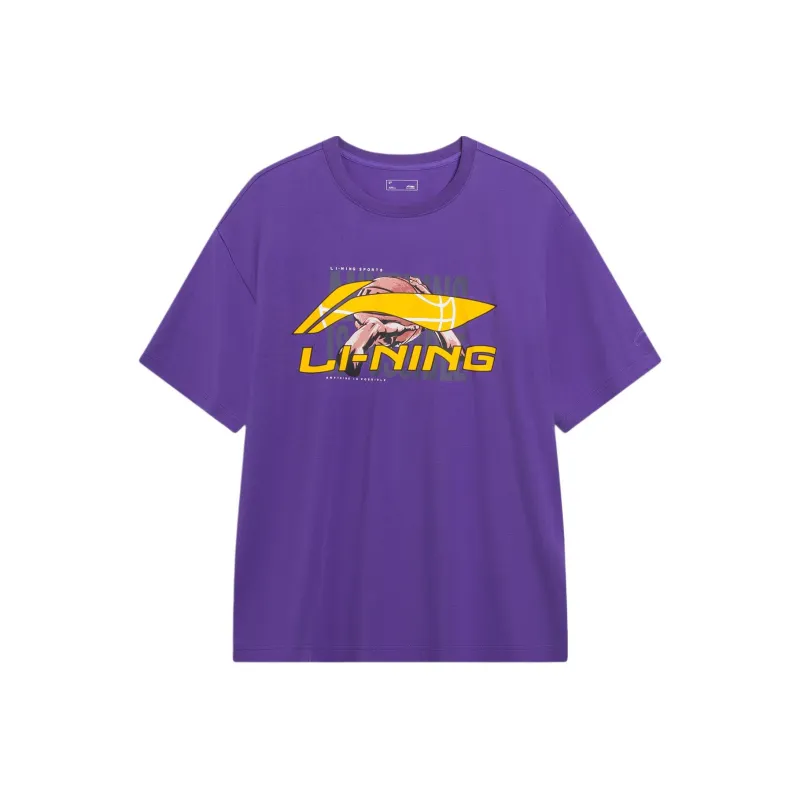 LiNing T Shirt Men's Ultraviolet-0