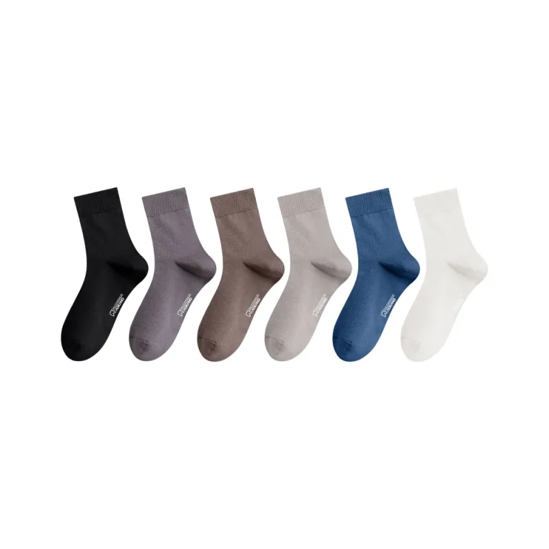 AOKANG Mid Calf Socks Men's 6 Pack-21