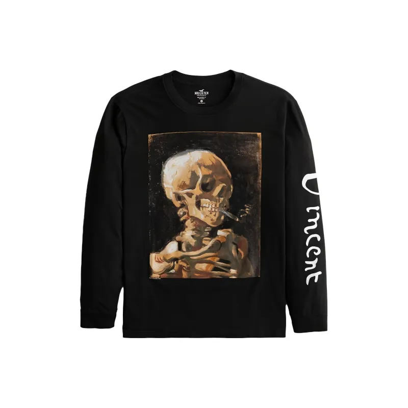 Hollister T-Shirts Unisex Black-0