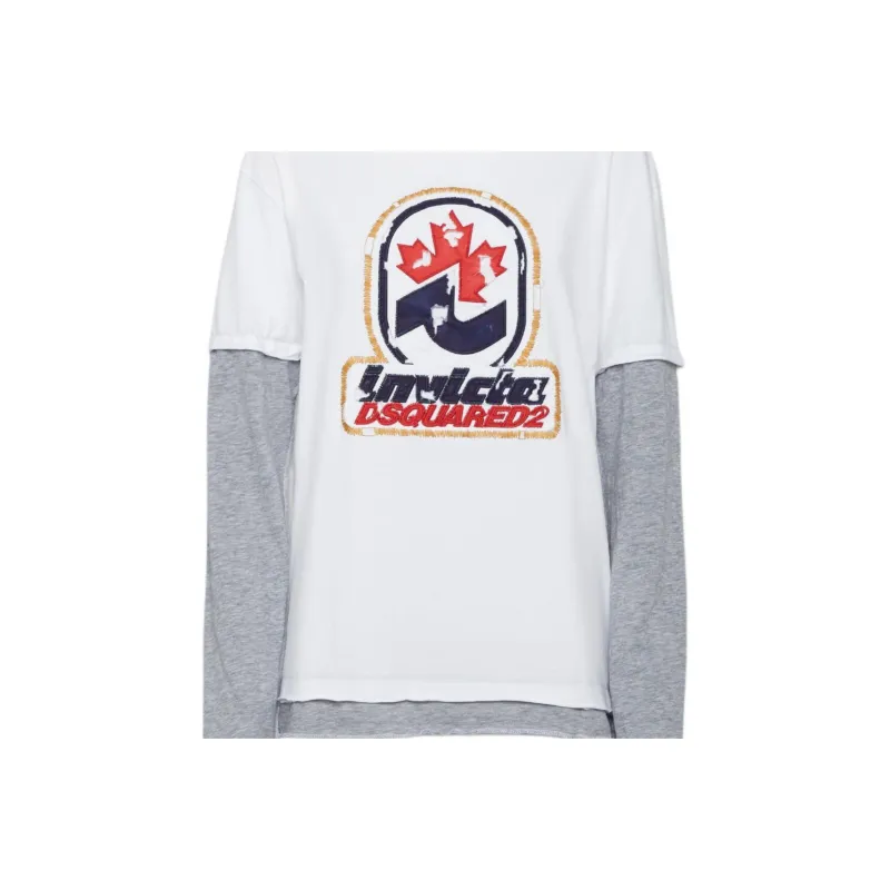 DSQUARED 2 X Invicta Logo Embroidered Layered T Shirt-6
