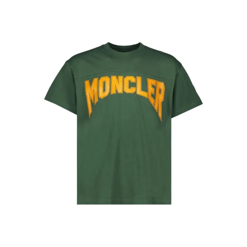 Moncler T Shirts Men Green-0