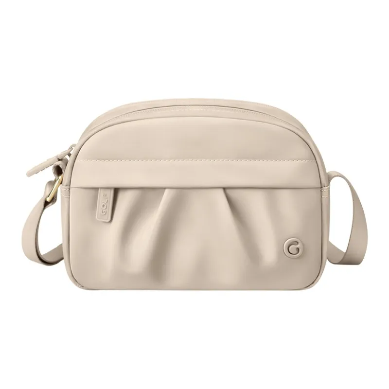 GOLF Fabric Shoulder Bag Crossbody Bag Women's Apricot/Elegant Black-1