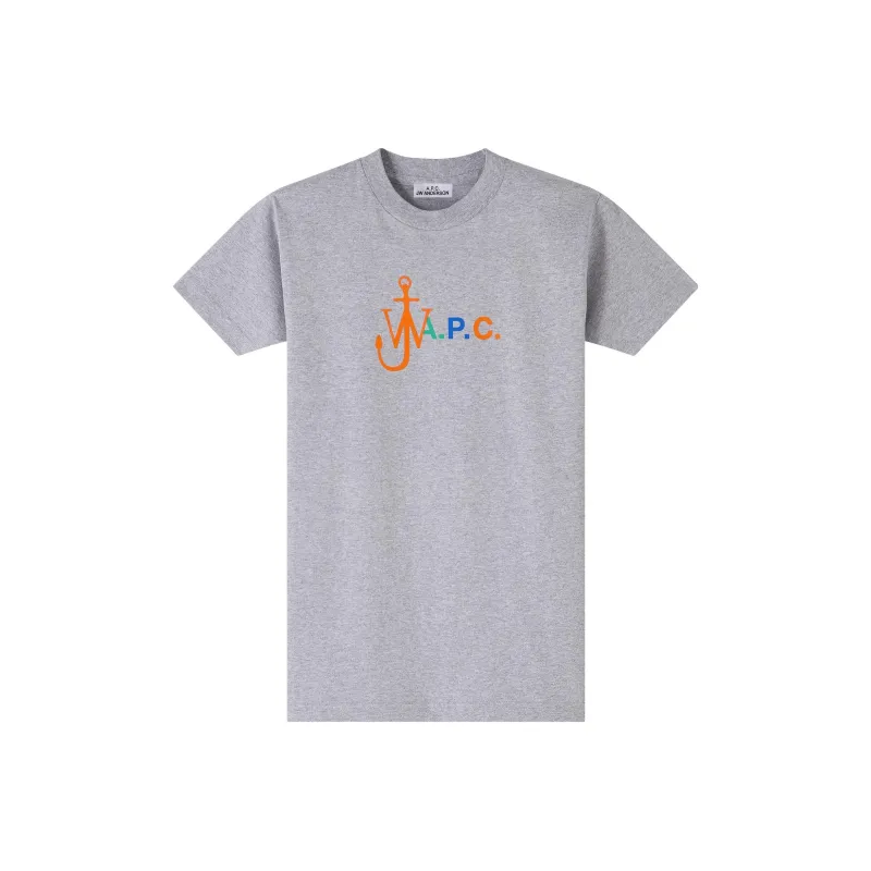 A.P.C X Jw Anderson Logo Printed Crewneck T Shirt-0