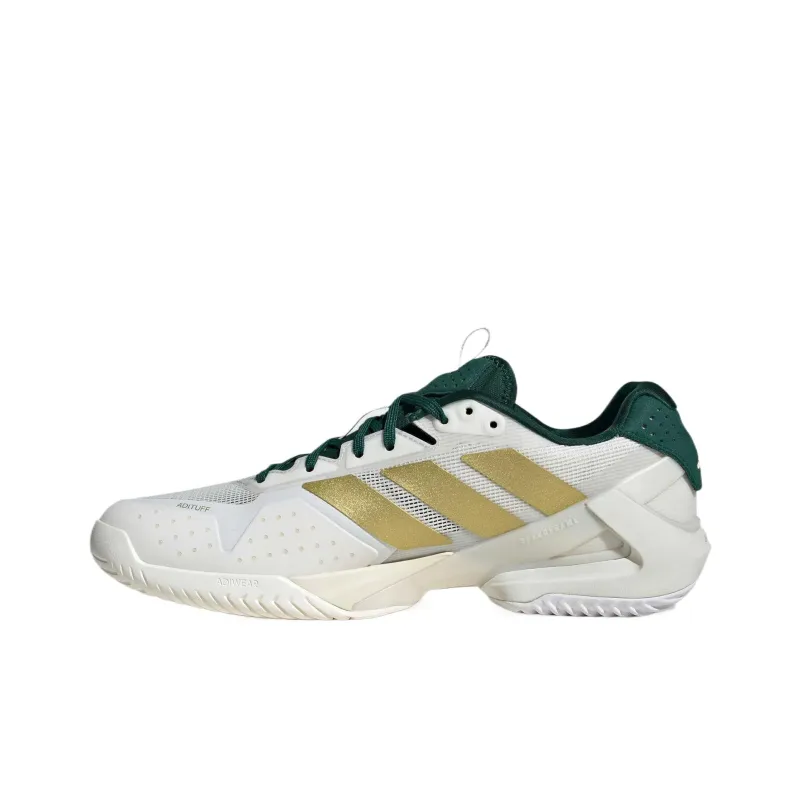 Adidas Adizero Ubersonic 5 Slip Resistant, Abrasion Resistant, Breathable Low Top Tennis Shoes Men's Bright White-1