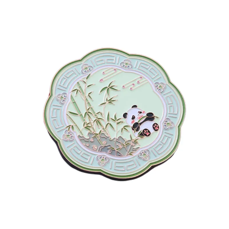 XIBI Metal Round Small Makeup Mirror In Chinese Style Cute Portable Miniature Pocket Mirror-6
