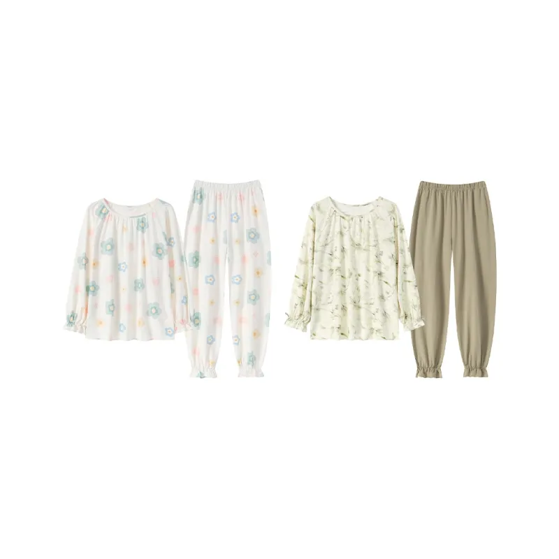 Herbal Primer Pajama Set Women's Combo Set-30