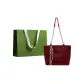 Burgundy+Pendant+Shopping Bag