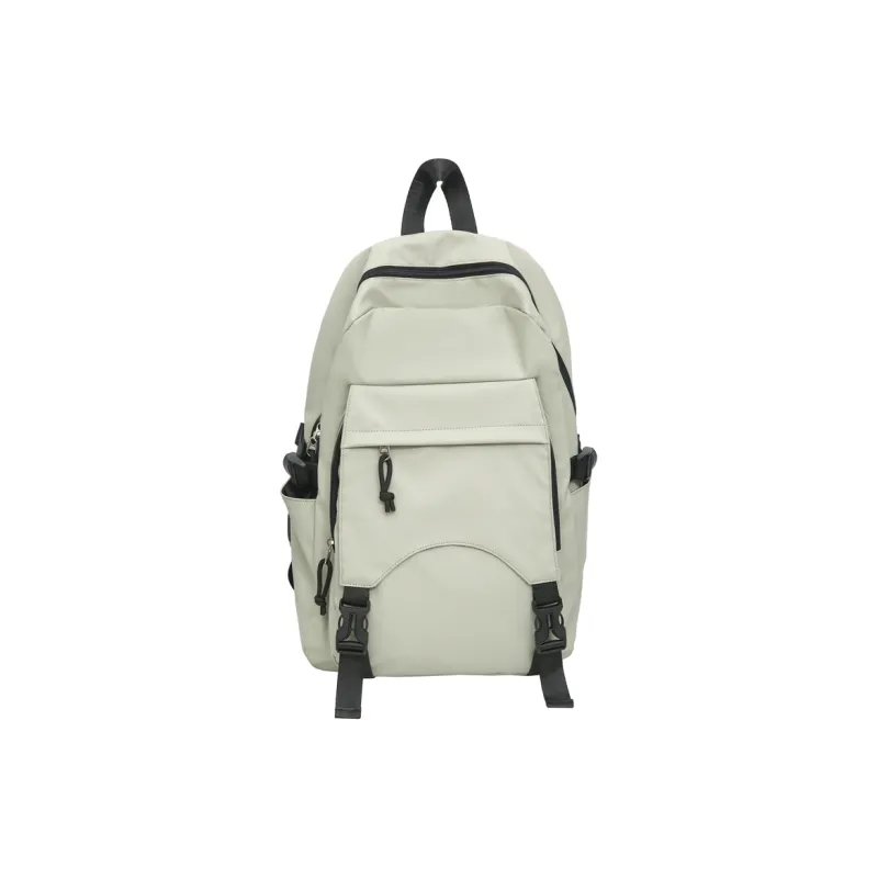 GOBLIN SHARKS 1759 PU Backpack Large Size Unisex Orange/Ecru/Black/Pea Green/Gray-14