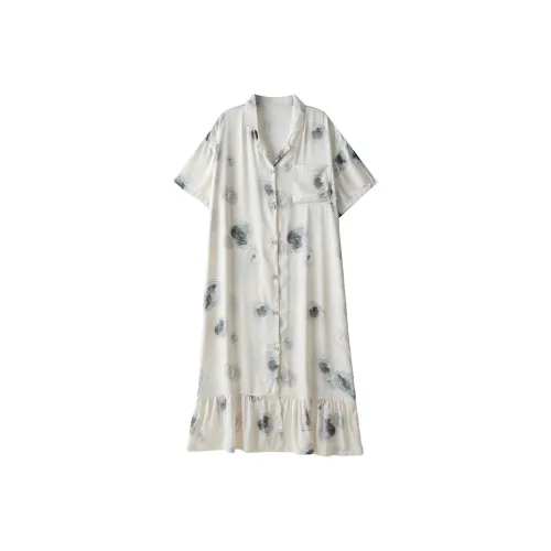 BONAS Nightgown Women's Artistic Ink