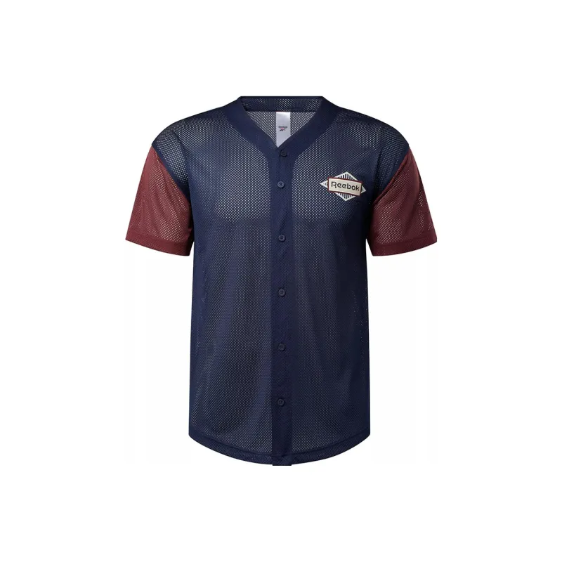 Reebok CL SG BASEBALL JERSEY T-Shirt Men's Blue-0