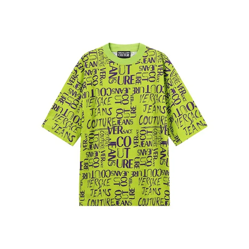 VERSACE JEANS COUTURE SS23 T Shirt Men's Bright Green-0