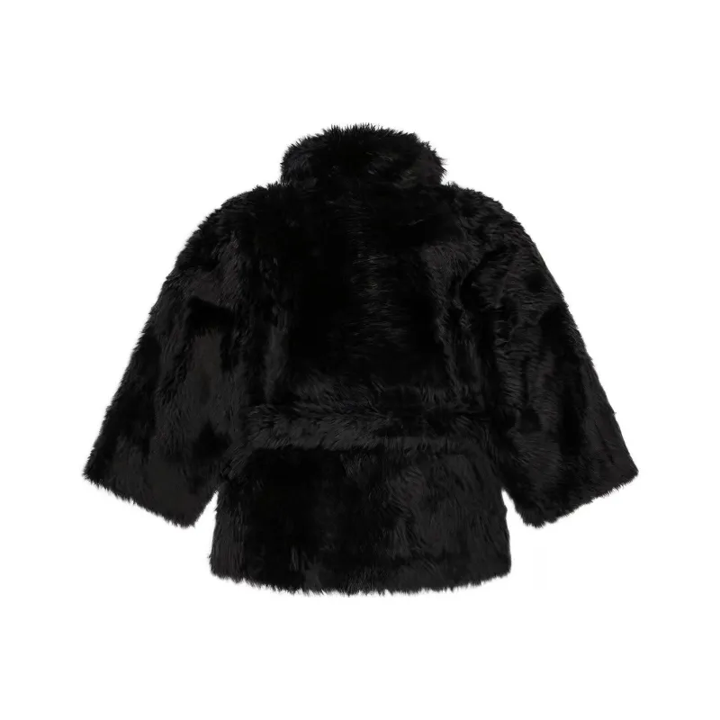 Balenciaga Teddy Sleeve Jacket 'Black'-1