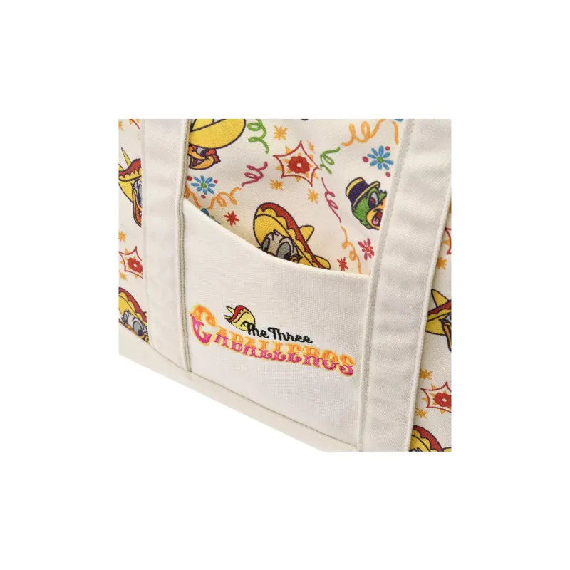 Disney Cotton Tote Bag Shopping Bag Handbag Shoulder Bag Women's Brown-3