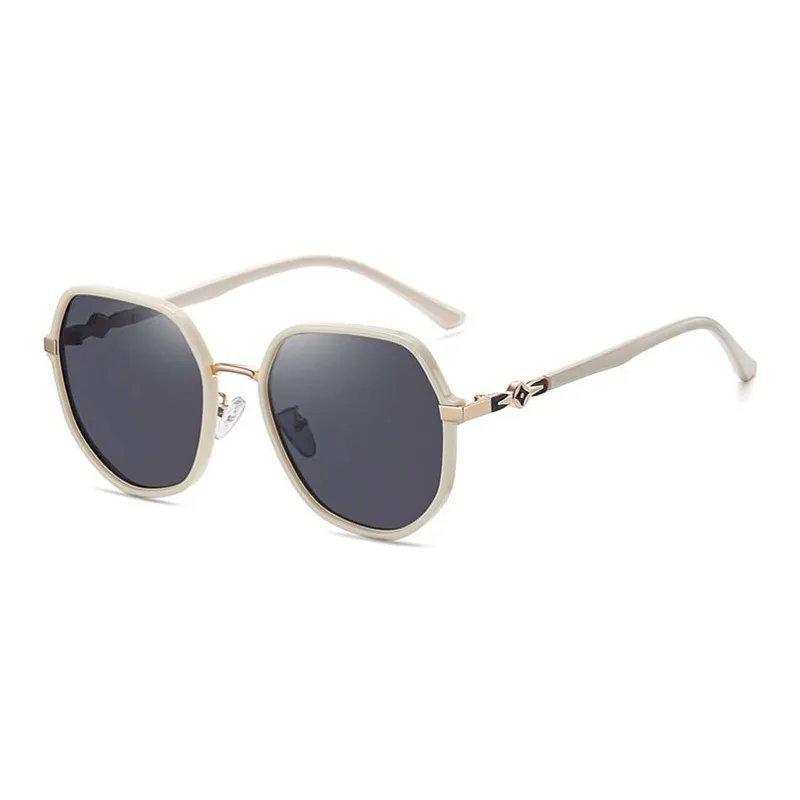 NOME TR/Memory Plastic Metal Round Sunglasses Unisex-3