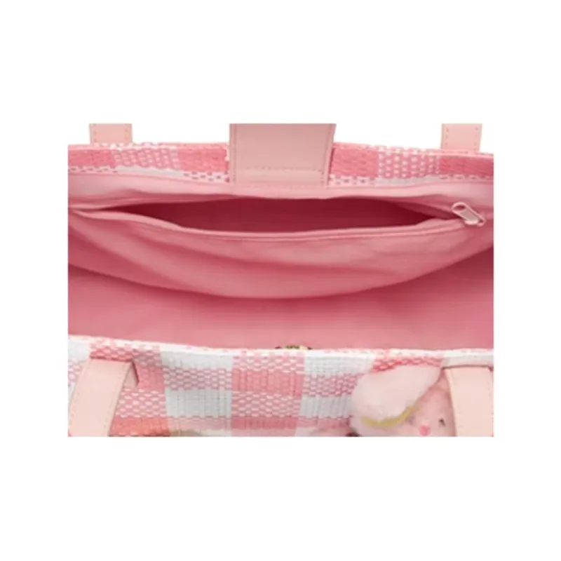 Disney Artificial Leather Tote Bag, Shopping Bag, Handbag, Shoulder Bag Women's Pink-4
