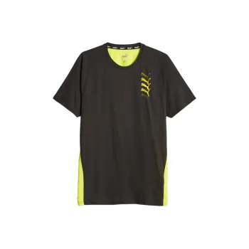 PUMA T shirt De Training PUMA FIT Triblend Homme T Shirt Men's Black Green