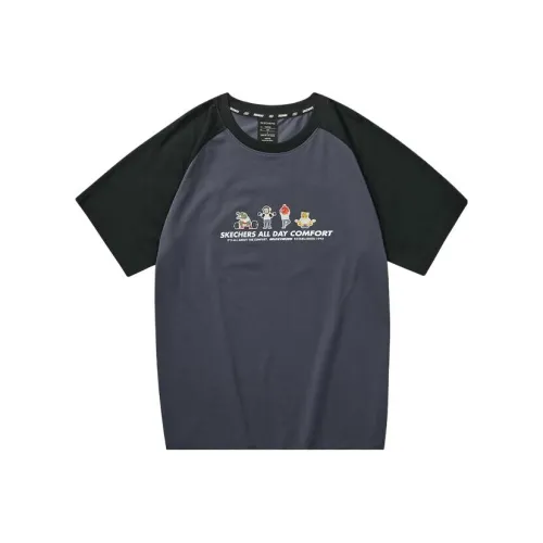 Skechers Funny Monster T-Shirts Unisex Odyssey Gray/026R