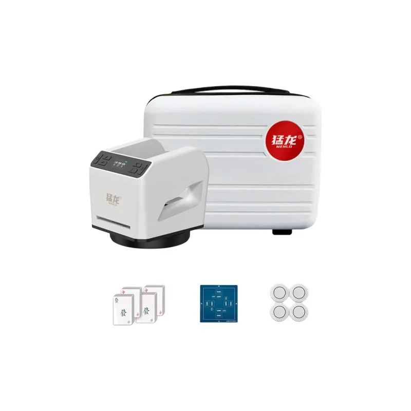 MENGLONG AI Voice Control Mahjong And Poker Card Machine Pinochle And Douzi Card Dealer Board Games-3