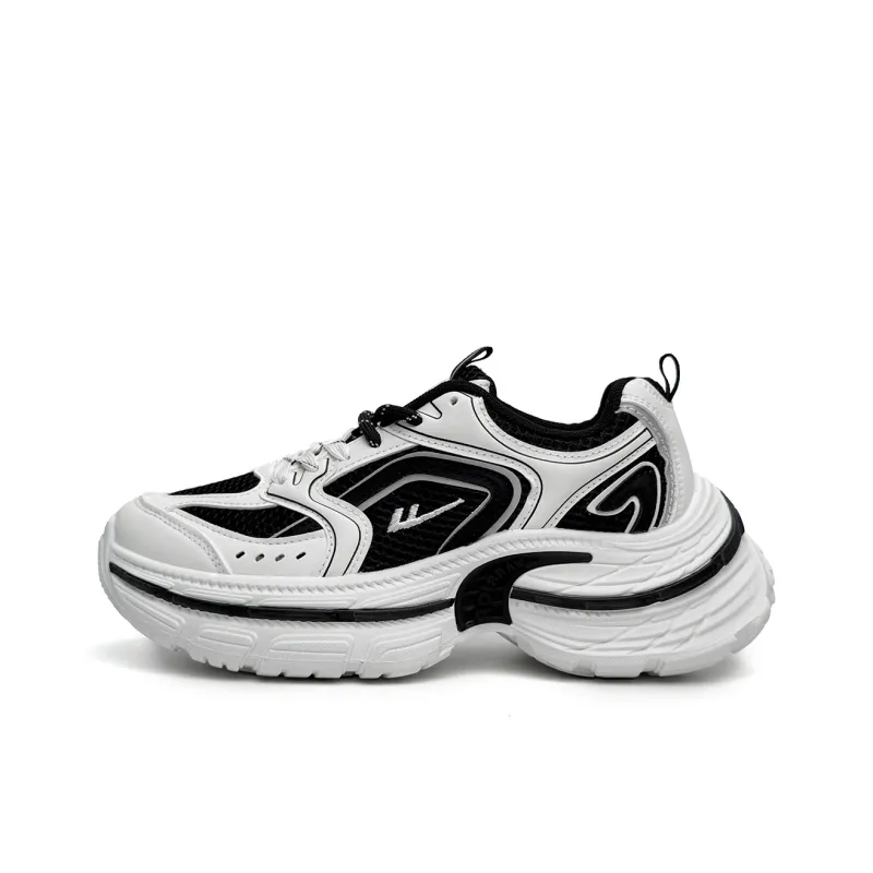 Warrior Warrior Low-Top Chunky Sneakers Women's White Black-0